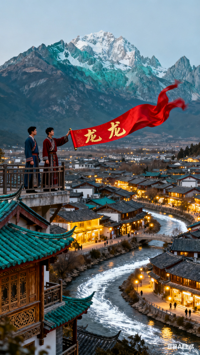 无双道龙赵小荣游记《 一笔祥龙行天下 》（一四一）丽江古城