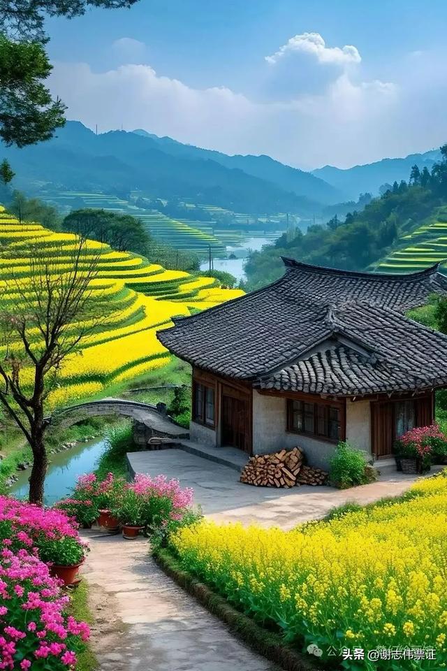 山清水秀，田园风光