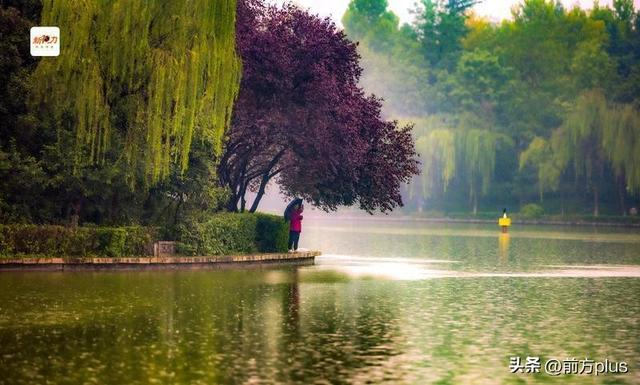 古城与秋叶的交响