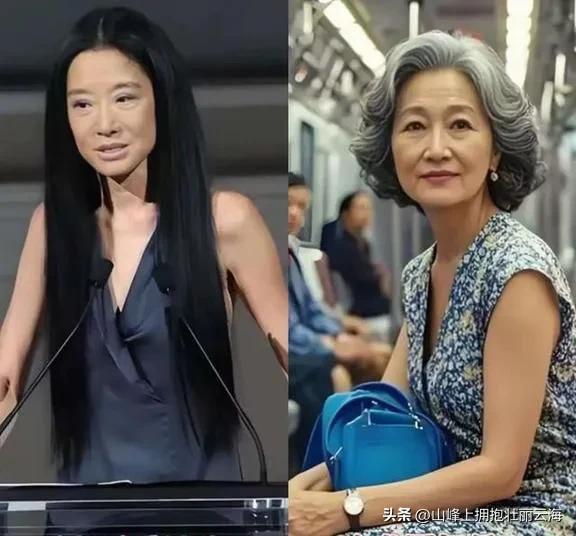 上海地铁奶奶”穿搭火了！白发不染发裙得体，老了就该这么美