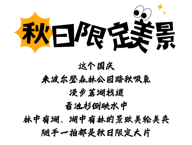 波尔登森林公园国庆惊喜解密~