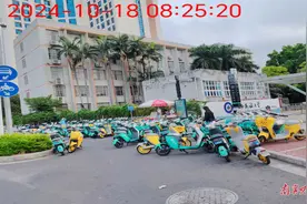 南宁共享电单车“遍地开花” ，停放乱象亟待“刹车”！图片