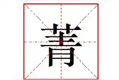 “菁”字怎么读?什么意思?菁英的意思是什么?图片