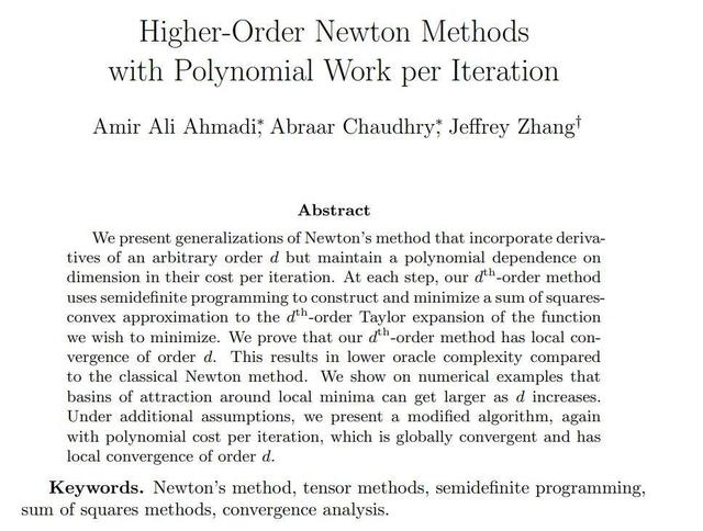 300年后牛顿法得到改进，修改泰勒展开式，收敛速度更快