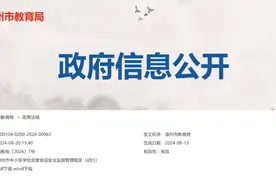 新规出台 | 事关漳州市中小学学校图片