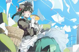 《暗杀女仆冥土小姐》作者为“女仆之日”绘制纪念画图片