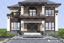 城里有房，不如老家有地，45套二层新中式农村自建房别墅设计精选图片