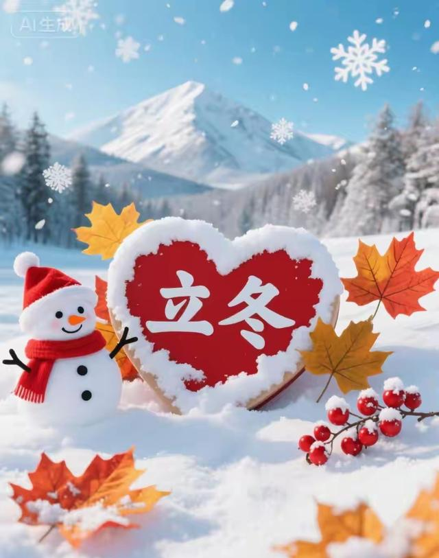 今日立冬，早安你就这样发，愿我们心存安暖，不惧岁月寒凉～