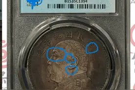 又见阿郎：九年精发袁大头现同模假币，还是某评级公司的图片