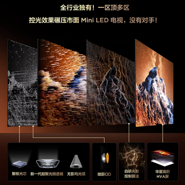 看过了SQD-Mini LED技术的画质效果 才明白过去的高端电视有多将就