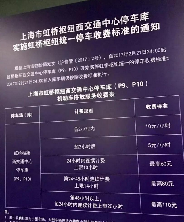 虹桥机场停车攻略，虹桥机场停车收费