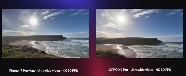 iPhone 17 Pro Max vs OPPO Find X9 Pro 相机实测： 用照片告诉你谁更强