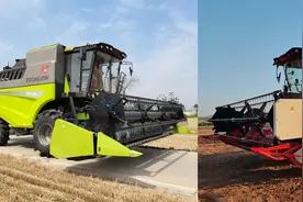 国产“最大”小麦收割机，中联谷王vs雷沃谷神，谁更胜一筹？图片