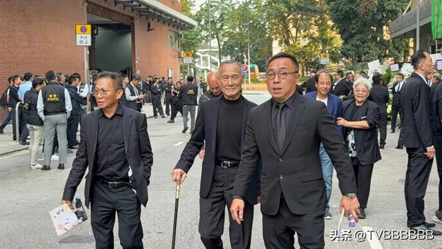 向府治丧！向太陈岚与儿子向佐悲痛致祭，大批反黑组警员现场戒备