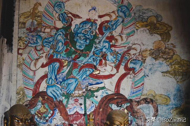 晋北小众三圣寺火了，84幅佛传壁画+元代大殿，冷门却藏大惊喜