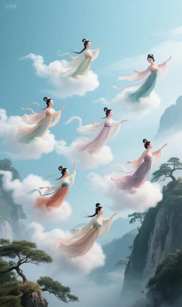 Ai绘出的七仙女