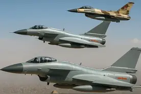 歼10C出现在以色列附近的西奈半岛，以军把f16和预警机都派出去了图片