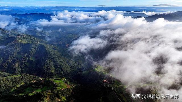 《西双版纳 澜沧行》左都佤山梯田云雾：天地间的水墨长卷