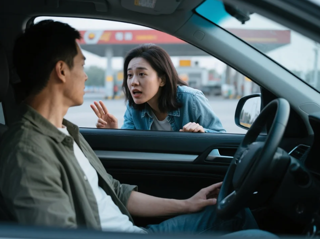 自驾游同事一家白嫖我车，服务区我去买瓶水，半小时后他们懵了