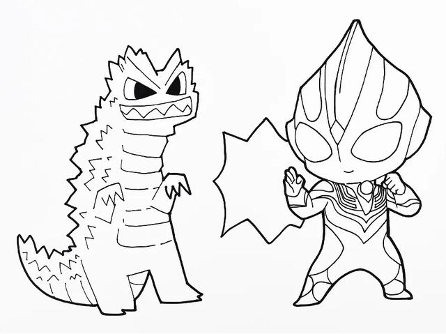 儿童画教程|光之战士:奥特曼出击!