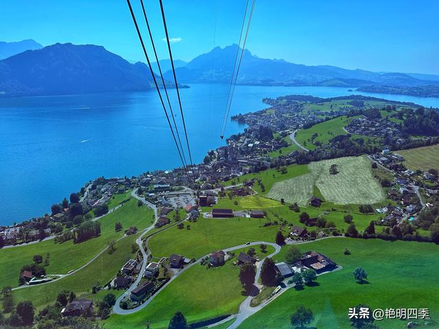 欧游杂记（5）‖ 齿轮火车几上几下瑞吉山，缆车凌空飞跃韦吉斯