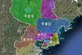 山东青岛7区3市建成区面积排名图片