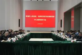 青浦区人民检察院、人民法院党组与赵巷镇党委开展中心组联组学习图片