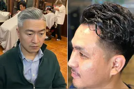 为什么说：男人老了，尽量别“染黑白发”？看完3组素人对比就懂图片