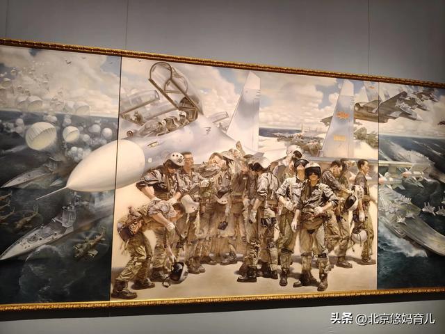 带孩子去中国美术馆参观“人民必胜”主题展，爱国主义教育太深刻
