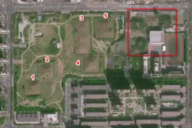 西安开元公园里的古墓，到底是谁的？图片