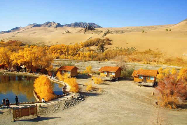酒泉多坝沟胡杨峡，山势奇特，景色如画，隐藏着大西北的极致秋色