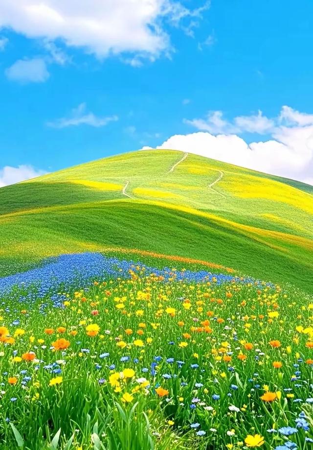 #美丽风景 #蓝天白云绿草地 #自然风光