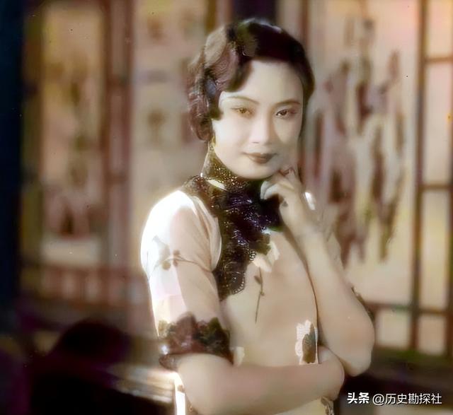 戴笠与胡蝶的真实影像，胡蝶美艳摄人心魄，戴笠面容冷峻不怒自威