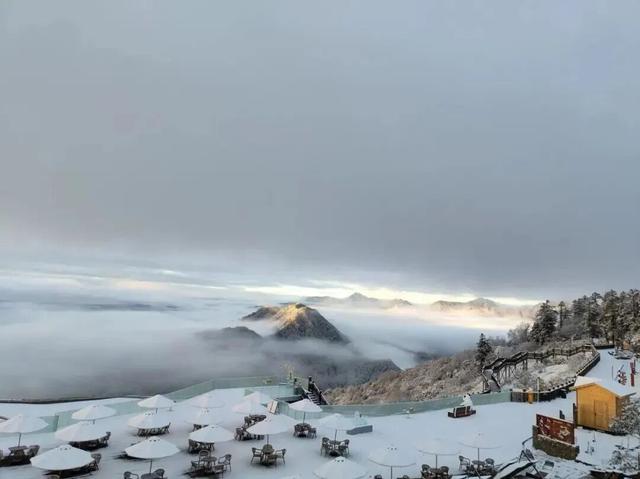 成都这里下雪啦！
