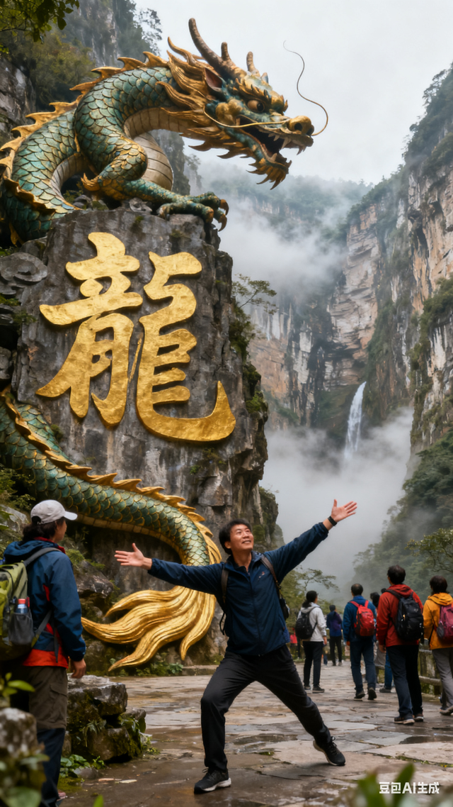 无双道龙赵小荣游记《 一笔祥龙行天下 》（一二六）武陵山大裂谷