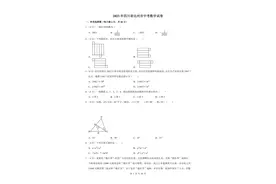 【中考】2023年四川省达州市中考数学试卷及解析（答案）无水印图片