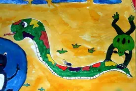 5岁女儿画“蛇”得奖，妈妈还沉浸在喜悦中，闺蜜却说：快点报警图片