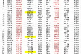 7个区数据和他人不一样，山东省所有区县2023年GDP及人均GDP排名图片