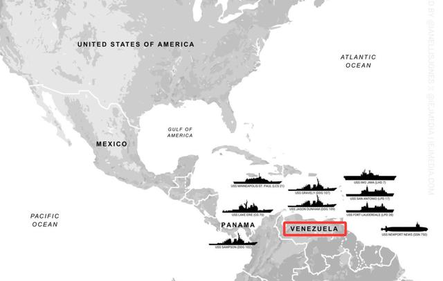 美航母打击群进入战位，委内瑞拉战事必须爆发吗？