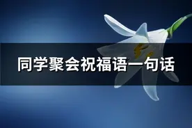 同学聚会祝福语一句话(推荐65句)图片