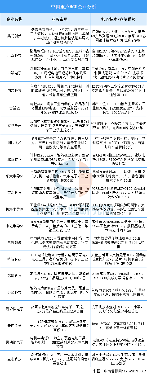 2025年中国MCU行业市场前景预测研究报告（简版）