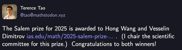 菲尔兹奖风向标指向华人:北大校友王虹斩获双料重磅数学大奖