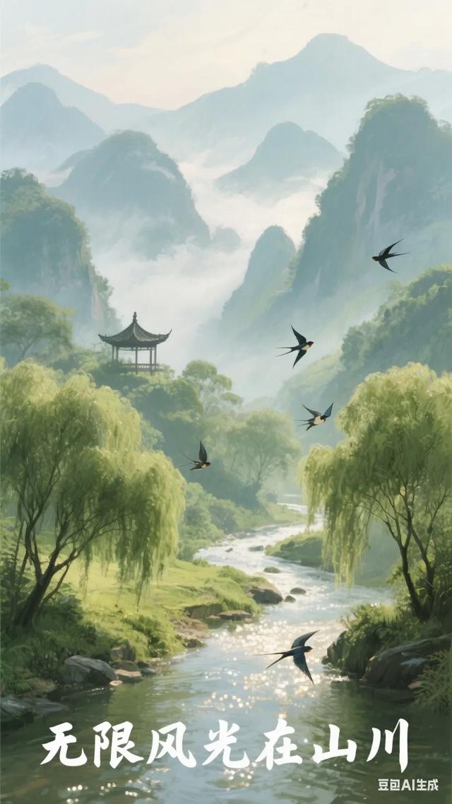 踏入山川，满目风光美如画，心醉其间，悠然尽享这份自在！