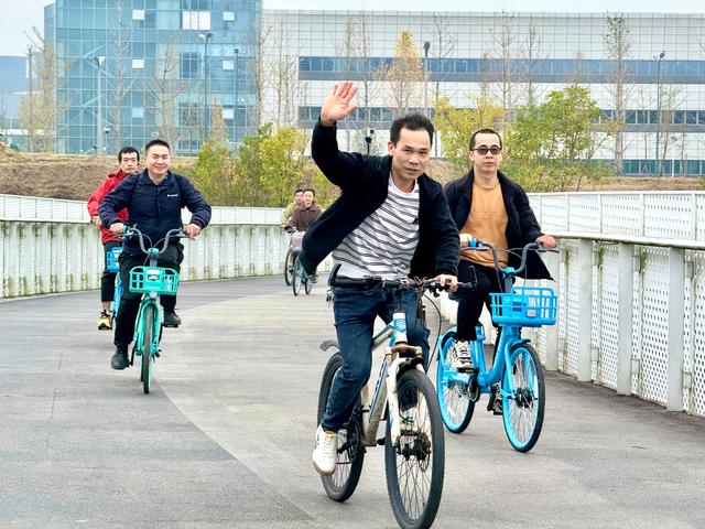 燃动初冬 “骑”乐无穷 西园街道开展绿道骑游活动