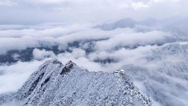 航小天带你看长安 | 雪落终南，千年诗意向云端！