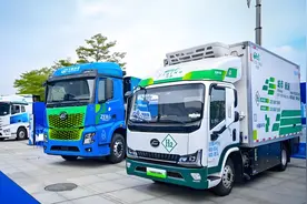 美锦能源中标500辆氢能货车图片