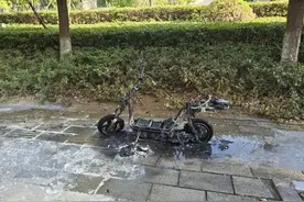 花了1000元，仅入手3天！二手电动自行车当街自燃→图片