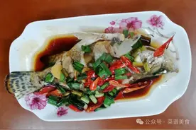 清蒸桂鱼最正确的方法，嫩滑像豆腐，清香扑鼻图片