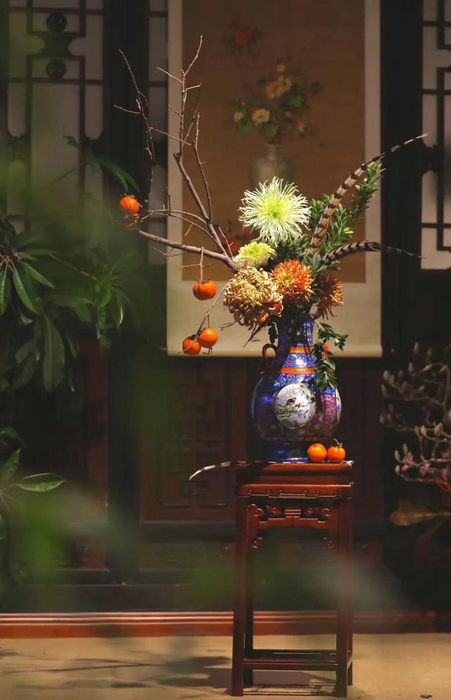 30个名师菊花插花作品，带你赏尽秋日好风景
