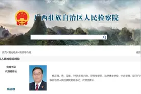 杨正根任广西壮族自治区人民检察院代理检察长图片